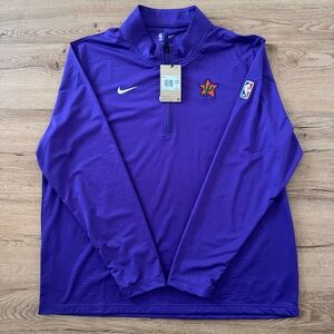 Men's Nike Purple Phoenix Suns City Edition Authentic Performance Half Zip Top